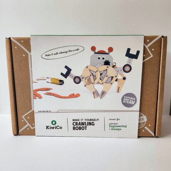 NEW KiwiCo. Kiwi Co. Crawling Robot Crab Science Kit Craft Engineering EASTER To - Picture 6 of 13